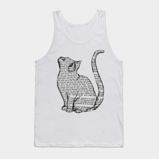 books and cats and books and cats Tank Top